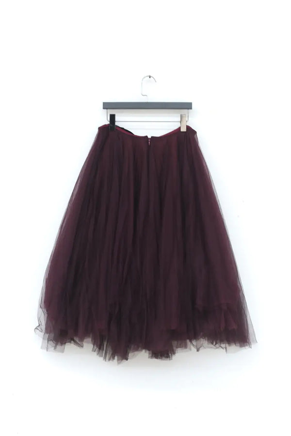 marc le bihan tulle skirt 25001 AUBERGINE